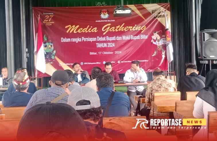Komisi Pemilihan Umum (KPU) Kabupaten Blitar bersama Media, @by_reportasenews.net