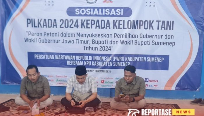 Gandeng PWRI, KPU Sumenep Sosialisasikan Peran Petani dalam Sukseskan Pilkada 2024