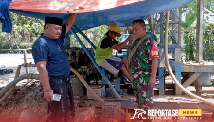 Air Bersih untuk Semua: Babinsa Bence Kawal Pengeboran Sumur Artesis di Dusun Darungan 