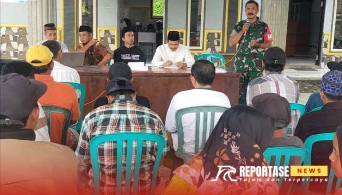 Babinsa Tamanayu Hadiri Sosialisasi Kamtibmas di Desa Tamanayu