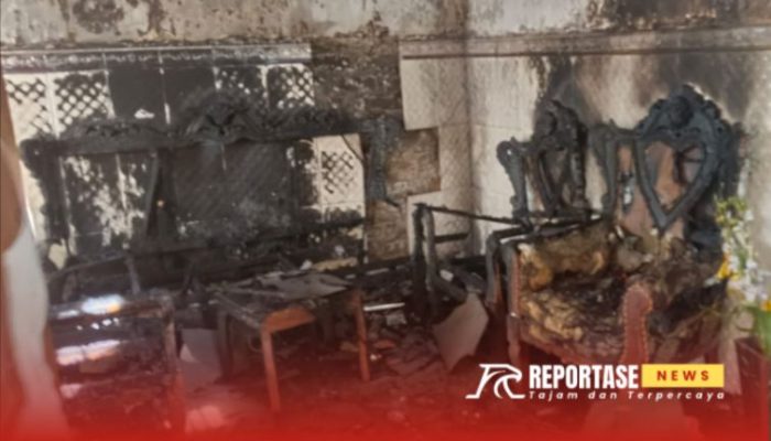 Korsleting Listrik, Rumah di Dungkek Dilalap Api
