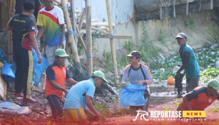 Kapolres Sumenep Pimpin Aksi Bersih Sungai Marengan