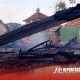Puing-puing rumah yang terbakar hebat melanda milik Bu Aminah, @by_reportasenews.net