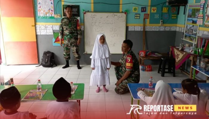 Cinta Tanah Air dan Semangat Belajar: Pesan Babinsa Krasak untuk Siswa TK Muslimat Ar Rohman