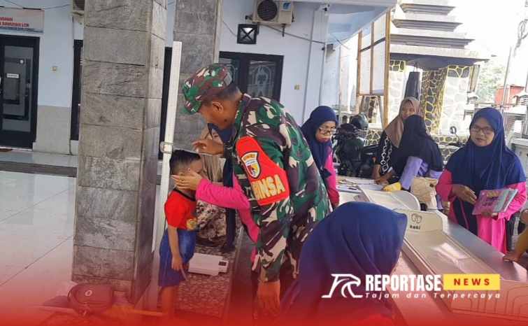 Serka Heri Lesmono, melaksanakan kegiatan monitoring Posyandu Gerbangmas Semangka, Dawuhan Lor