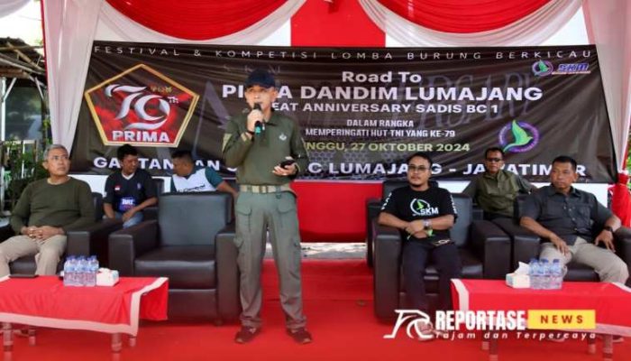 Semarak Lomba Burung Kicau “Road To Piala Dandim 0821 Lumajang” Meriahkan HUT TNI ke-79