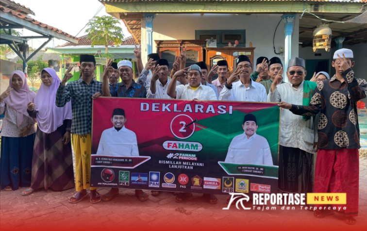 Foto: Para tokoh masyarakat dan guru ngaji Desa Gadu Barat, @by_reportasenews.net