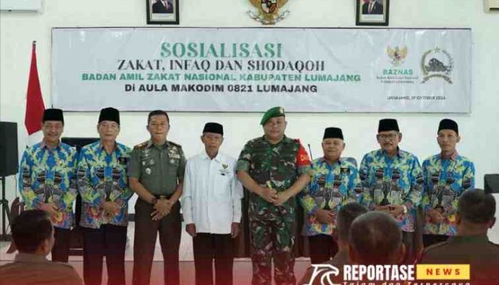 Dandim 0821 Lumajang Tegaskan Komitmen Kemanusiaan Lewat Dukungan pada Program ZIS BAZNAS