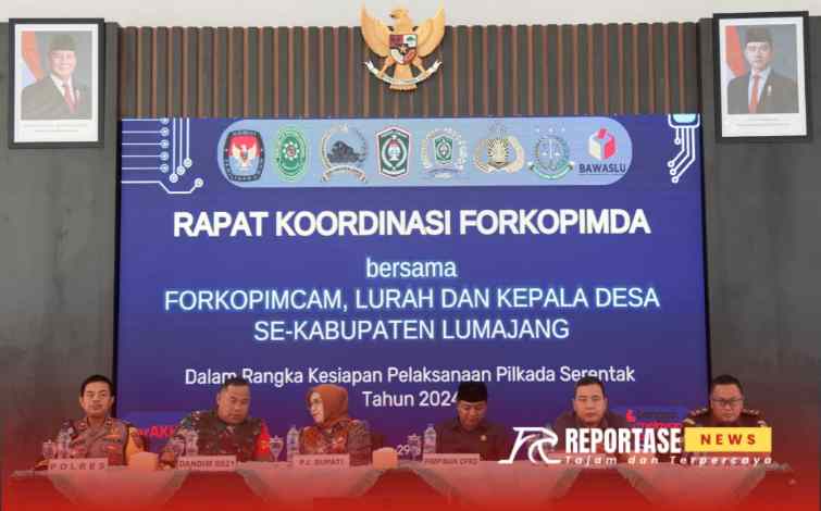 Rapat Koordinasi Kesiapan Pelaksanaan Pilkada yang berlangsung di Pendopo