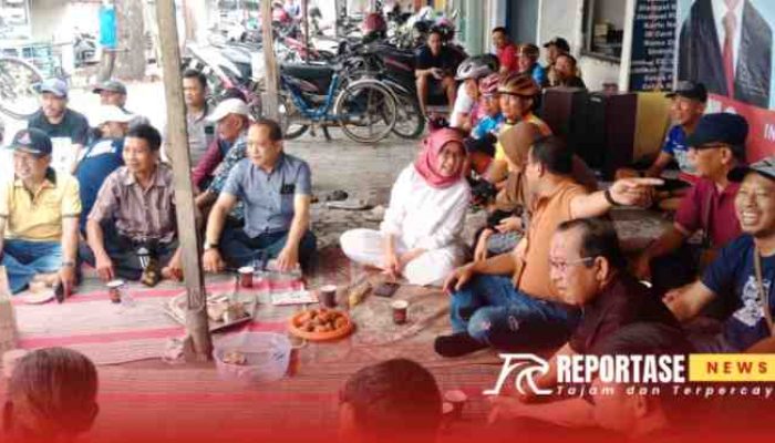 Ngopi Santai Beralas Tikar, Relawan Curhat Langsung ke Bunda Indah