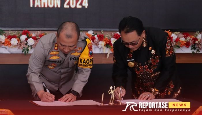 Sukseskan Program Asta Cita Presiden, Polres Teken MoU dengan Pemkab Blitar Wujudkan Swasembada Pangan