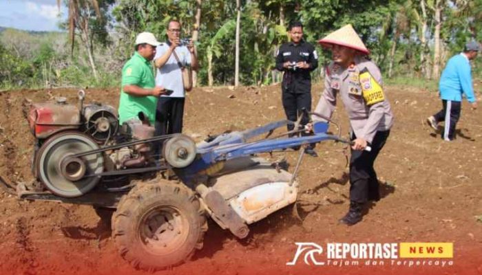 Swasembada Pangan, Polres Sumenep Bersama Bhayangkari Gelar Aksi Tanam Jagung
