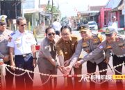 Kapolres Blitar Hadiri Peresmian Pengoperasian Palang Pintu dan pos Jaga Perlintasan Kereta Api
