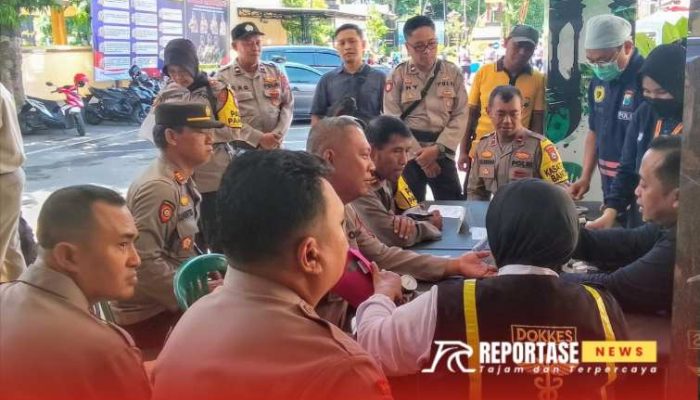 Polres Lumajang Pastikan Kesehatan Personel Operasi Mantap Praja 2024