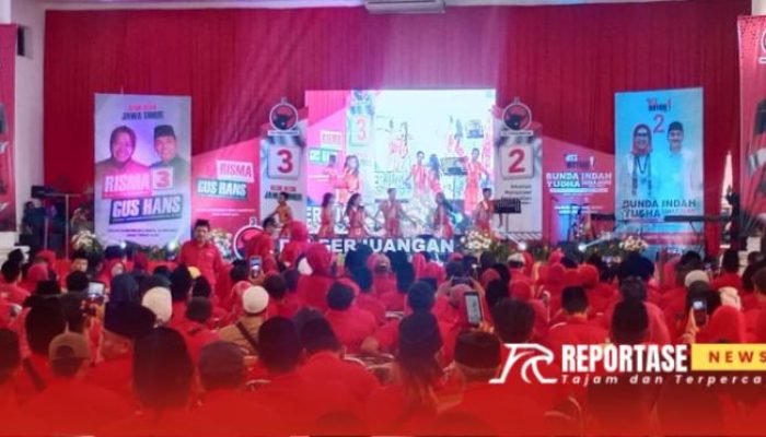 PDIP Konsolidasi di Lumajang, Hasto Kristiyanto Ajak Dukung Risma untuk Jawa Timur
