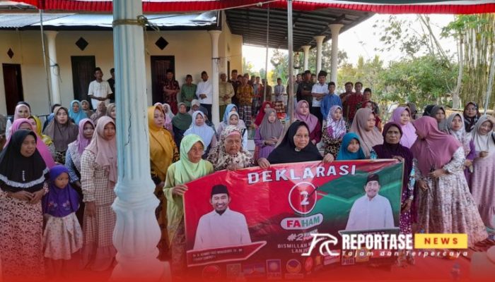 Dukungan Gencarr, Warga Manding Laok Deklarasikan Pilihan untuk Paslon FAHAM