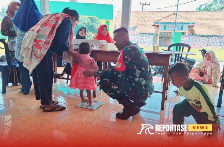 Pendampingan imunisasi balita yang diselenggarakan di Posyandu Rambutan