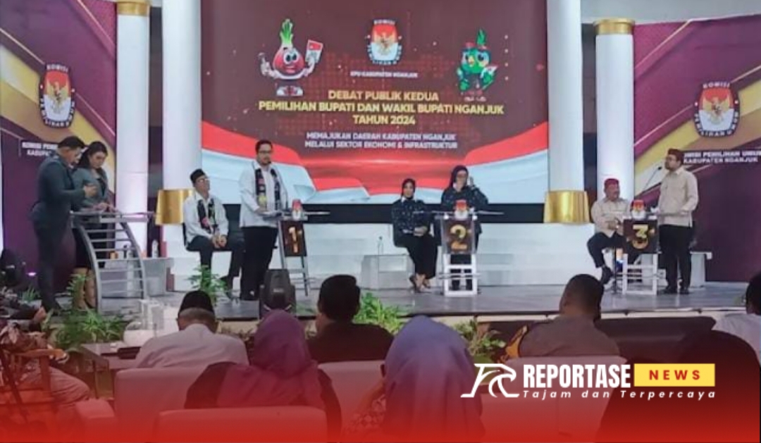 Debat publik ke dua pasangan calon bupati dan wakil bupati Nganjuk