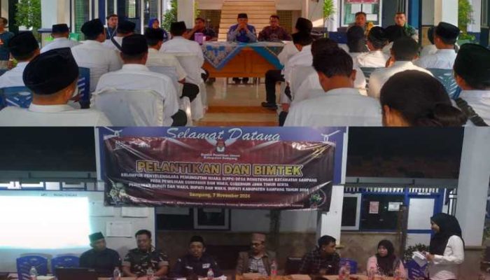Ketua PPS 2 Kelurahan di Sampang Lantik Anggota KPPS Pilkada Serentak 2024