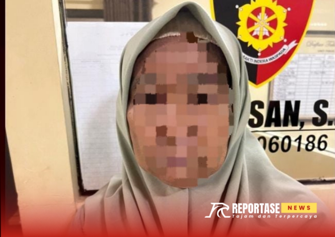 Foto: Tersangka berinisial S (56), warga Desa Kapedi, tepatnya Dusun Bara' Lorong. @by_reportasenews.net