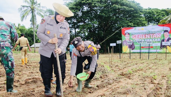 Dukung Program Asta Cita Presiden RI, Forkopimda Sumenep Tanam Jagung Bersama