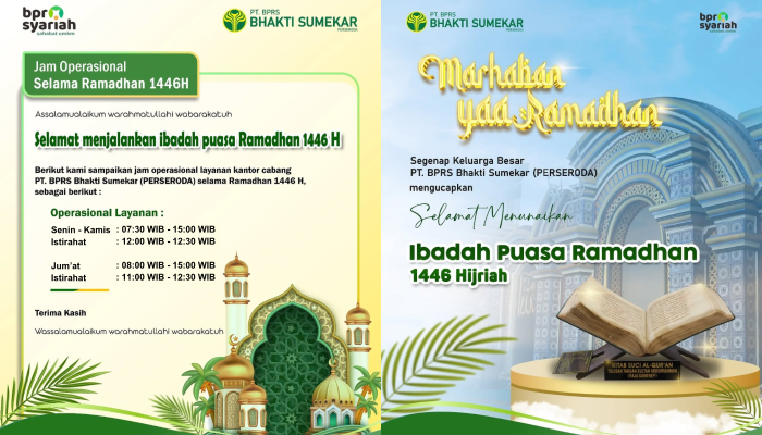 BPRS Bhakti Sumekar Sesuaikan Jam Operasional Selama Ramadan 1446 H, Utamakan Kenyamanan Nasabah