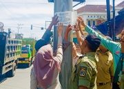 Tim Gabungan OPD Teknisi Tindak Tegas Papan Reklame Bodong