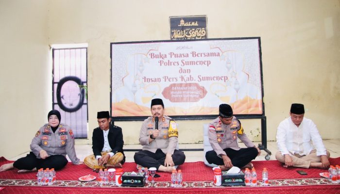 Perkuat Sinergi di Bulan Ramadhan, Kapolres Sumenep dan Insan Pers Gelar Buka Puasa Bersama