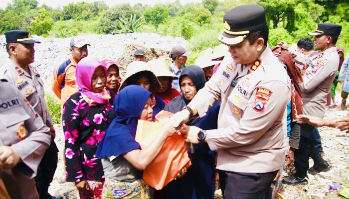 Bakti Sosial Polres Sumenep di TPA: Ringankan Beban Warga dan Jaga Kepedulian Sosial