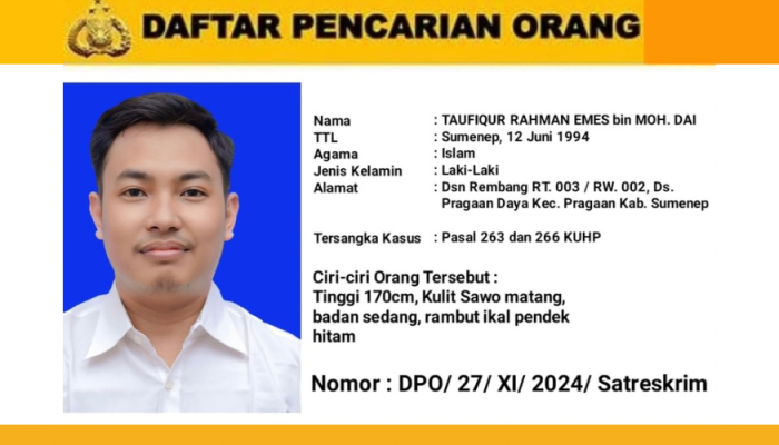 Diduga Dapat Perlindungan Oknum, DPO Kasus Nikah Palsu Tak Tersentuh Hukum
