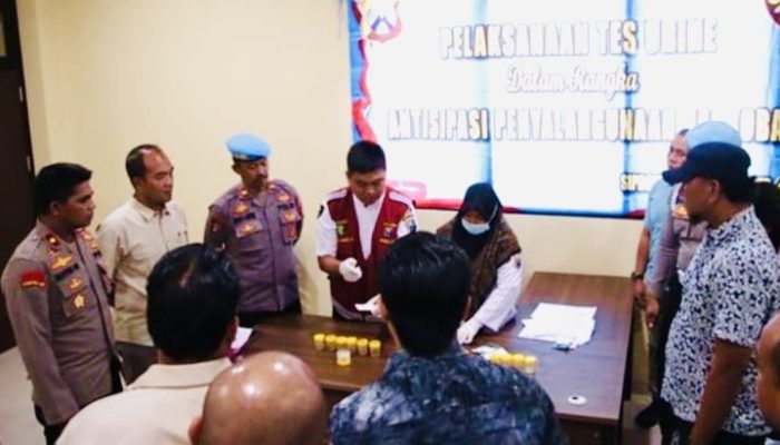 Satresnarkoba Polres Sumenep Dites Urine Tanpa Pemberitahuan, Hasilnya Mengejutkan