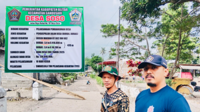 Pengaspalan Jalan Desa Soso Dimulai, Dana Desa 2025 Jadi Penopang Utama