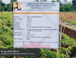 Proyek Irigasi P3-TGAI di Desa Jeblog Tunjukkan Kemajuan Signifikan, Kades Arba’ Hidayatullah Turun Langsung Pantau Pengerjaan