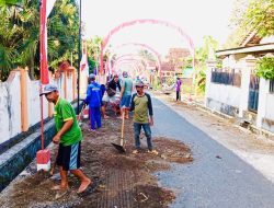 Guyup! Gotong Royong Pemuda Karang Taruna Manggala Muda Desa Butun Sambut HUT RI ke-80
