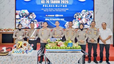 Satlantas Polres Blitar Gelar Syukuran Peringatan HUT Lantas ke-70