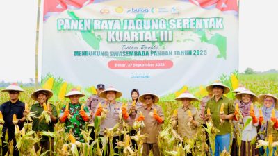 Sinergi Lintas Sektor di Blitar: Polres Blitar Gelar Panen Raya Jagung Serentak, Sumbang 34 Ton untuk Ketahanan Pangan