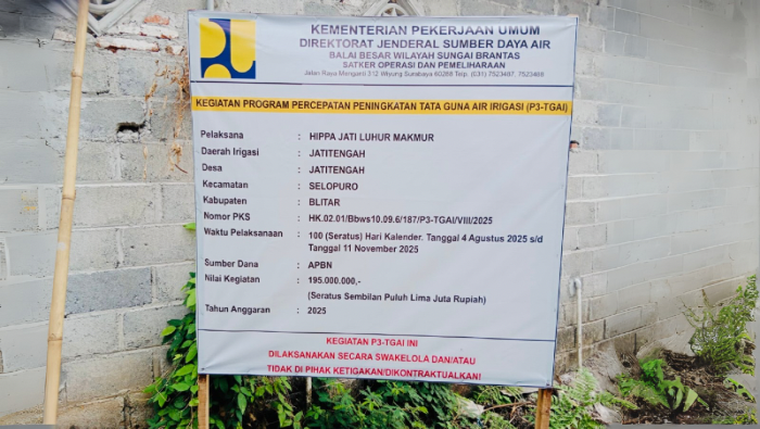 Proyek Irigasi Senilai Rp195 Juta di Blitar Dipertanyakan, Diduga Tidak Sesuai Skema Swakelola 2 Reportase News Template 3