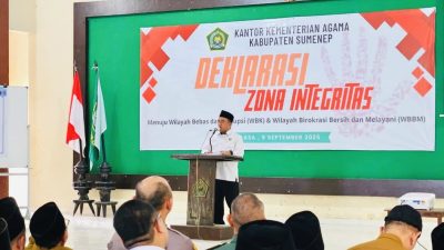 Kemenag Sumenep Deklarasikan Zona Integritas Menuju WBK dan WBBM