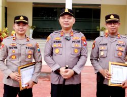 Kapolres Sumenep Beri Penghargaan kepada Kapolsek dan Satuan Berprestasi