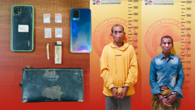 Satresnarkoba Polres Sumenep Ringkus dua pelaku penyalahgunaan Sabu di Arjasa