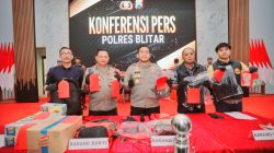 Polres Blitar Ungkap 12 Kasus Kriminal, Amankan 12 Tersangka Selama Operasi Sikat Semeru 2025