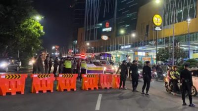 Polrestabes Surabaya Terapkan 12 Titik Penyekatan Arus Lalu Lintas Saat Malam Tahun Baru