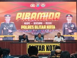 Pererat Sinergi, Polres Blitar Kota Gelar ‘Piramida’ Bersama Insan Pers