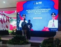 Satu Tahun Memimpin, Rijanto–Beky Paparkan Capaian dan Perkuat Kepedulian Sosial di Blitar