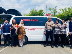 Satlantas Polres Sumenep Latih Sopir Ambulans Lewat Safety Driving Ops Keselamatan Semeru 2026