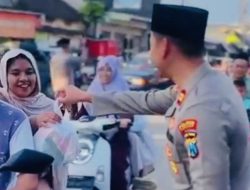 Kapolsek Lenteng Pimpin Kegiatan Berbagi Takjil Bersama TNI