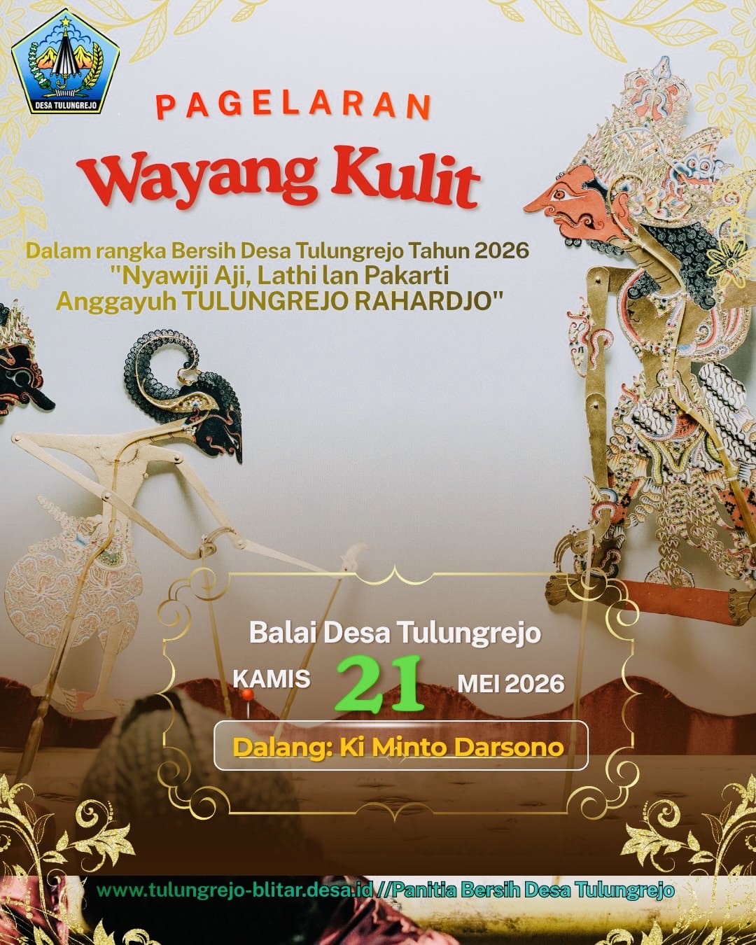 Lestarikan Tradisi, Desa Tulungrejo Gelar Selamatan Sumber Air Dawuhan dan Pagelaran Wayang Kulit 2 e7dd4105 1b78 4dd2 af68 ffa8766fe044 1