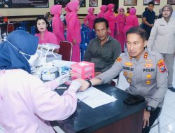 POLRI Dan TNI Bersinergi, Targetkan 80 Kantong Darah Di HUT Bhayangkara